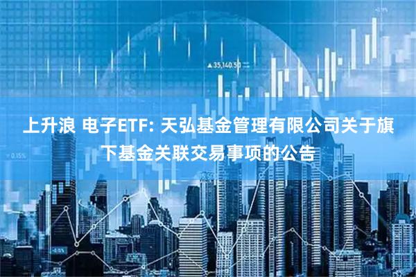 上升浪 电子ETF: 天弘基金管理有限公司关于旗下基金关联交易事项的公告