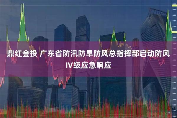 鼎红金投 广东省防汛防旱防风总指挥部启动防风Ⅳ级应急响应