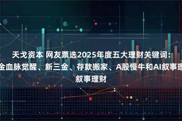 天戈资本 网友票选2025年度五大理财关键词：黄金血脉觉醒、新三金、存款搬家、A股慢牛和AI叙事理财